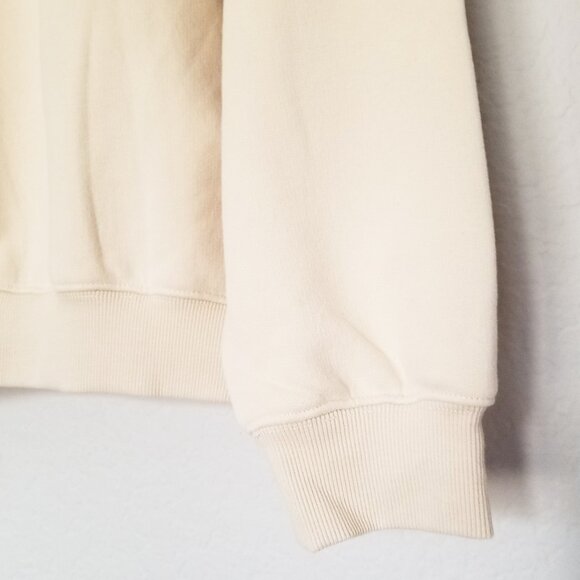 NEW Chinism Unisex Hoodie Sweatshirt L Beige CH Cozy Oversize Baggy SOFT $115 - Picture 14 of 16